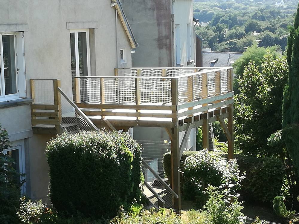 Terrasse pilotis Quimper